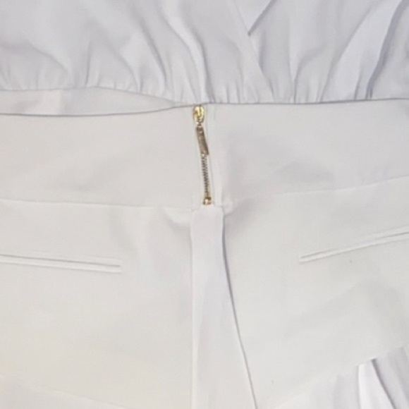 Marciano tuxedo dress white v neckline Size 10 - Picture 8 of 14